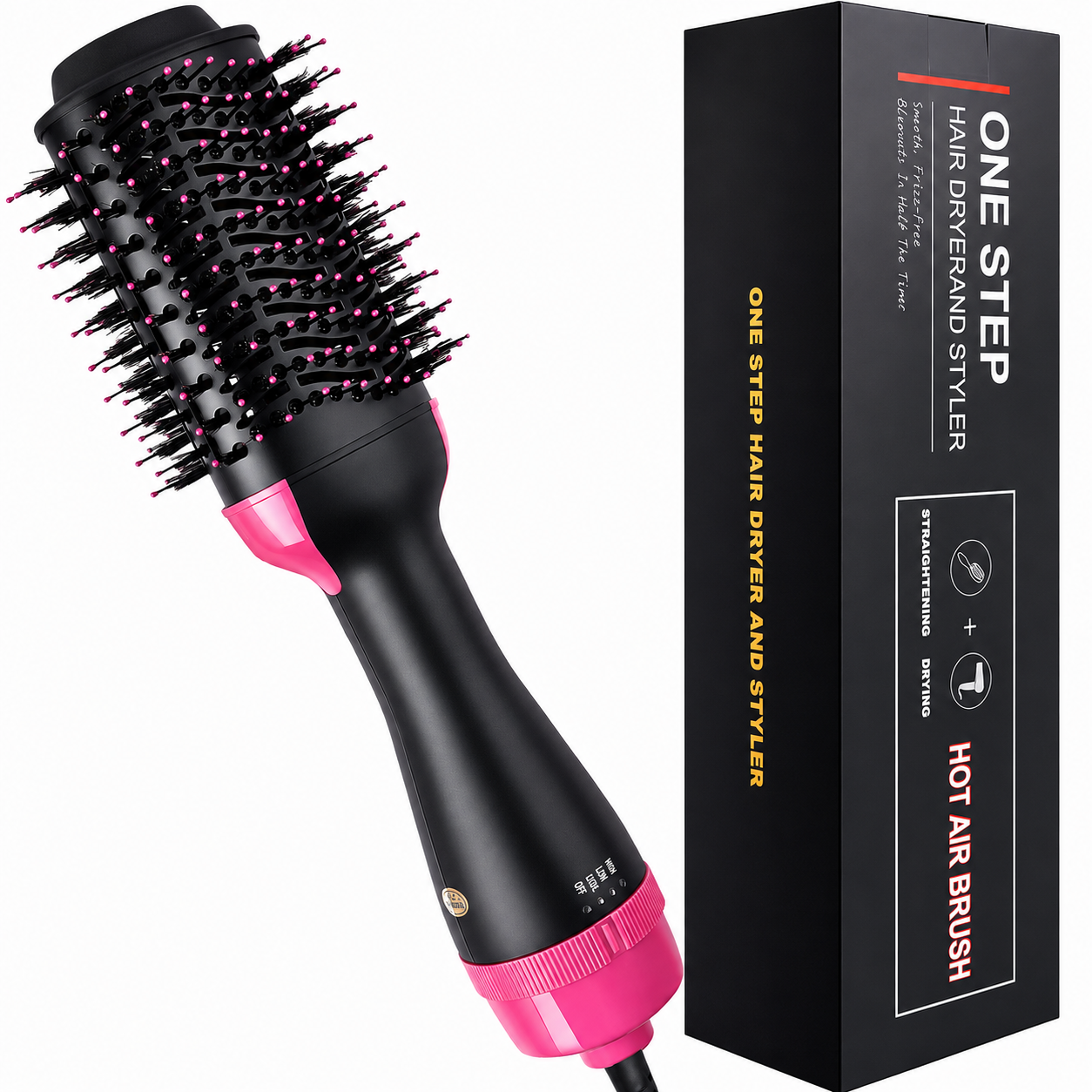 3-in-1 Hot Air Brush Hair Dryer & Volumizer