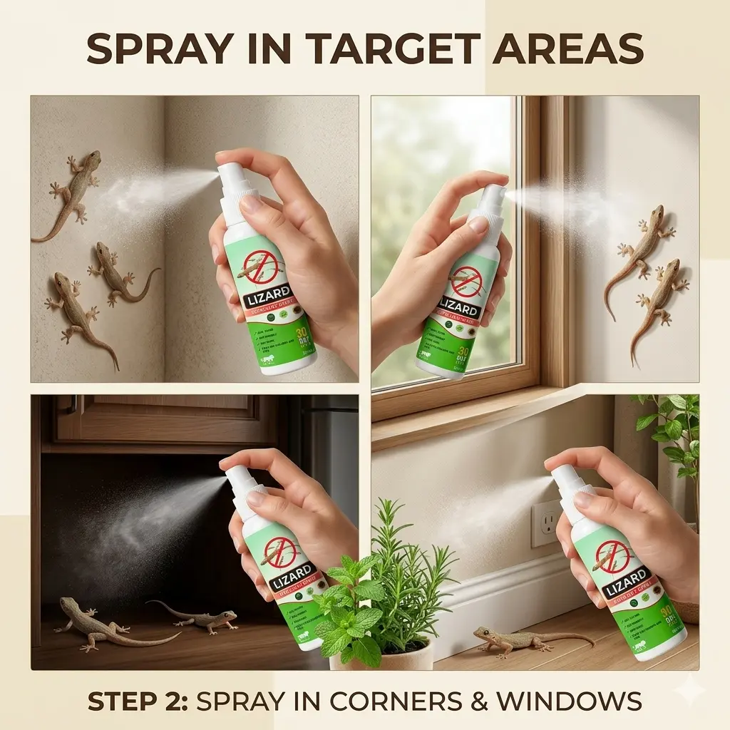 Spray corners