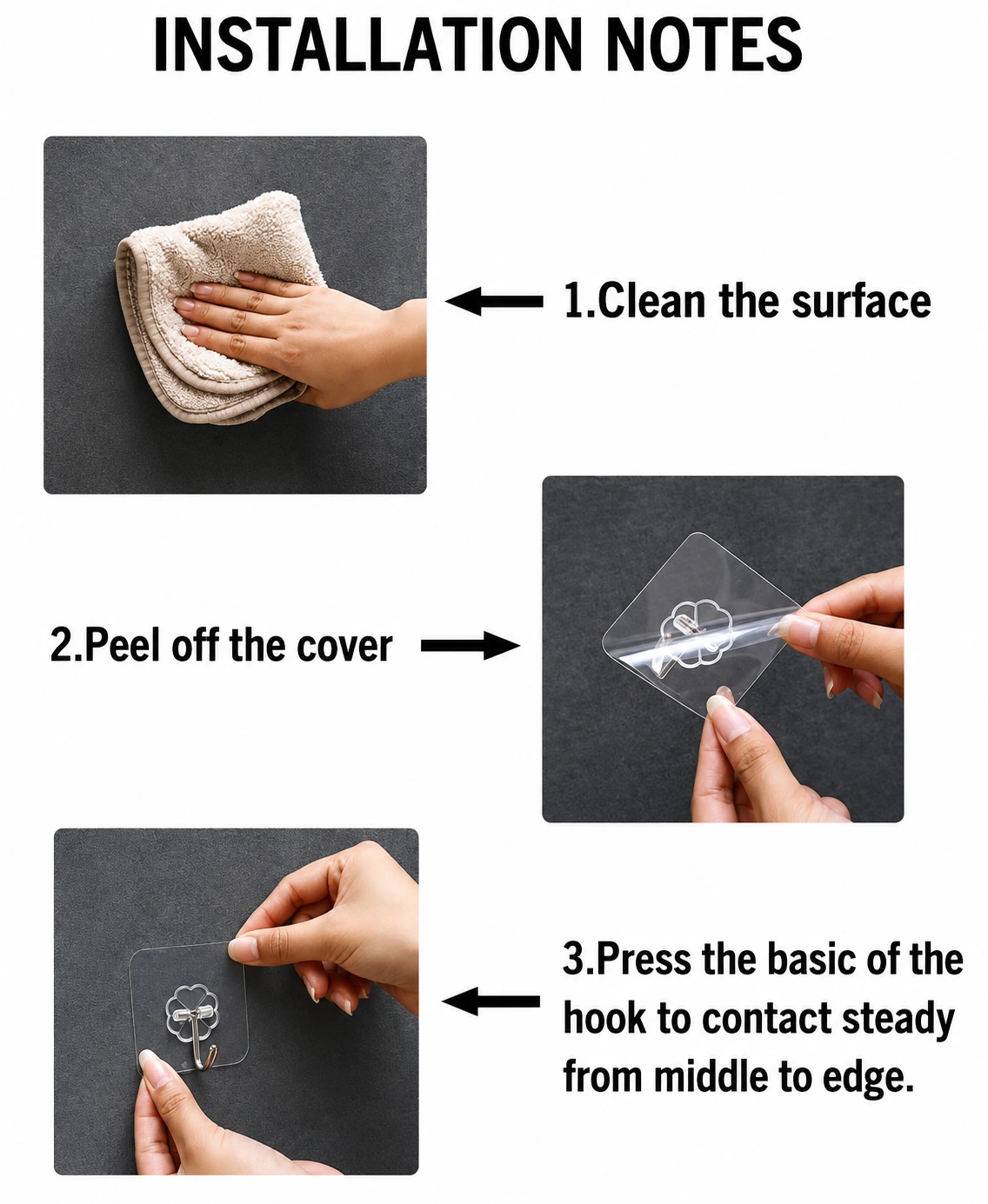 Heavy-Duty Adhesive Wall Hooks Pack Off 2 | Waterproof, Damage-Free Wall Hangers - Image 5